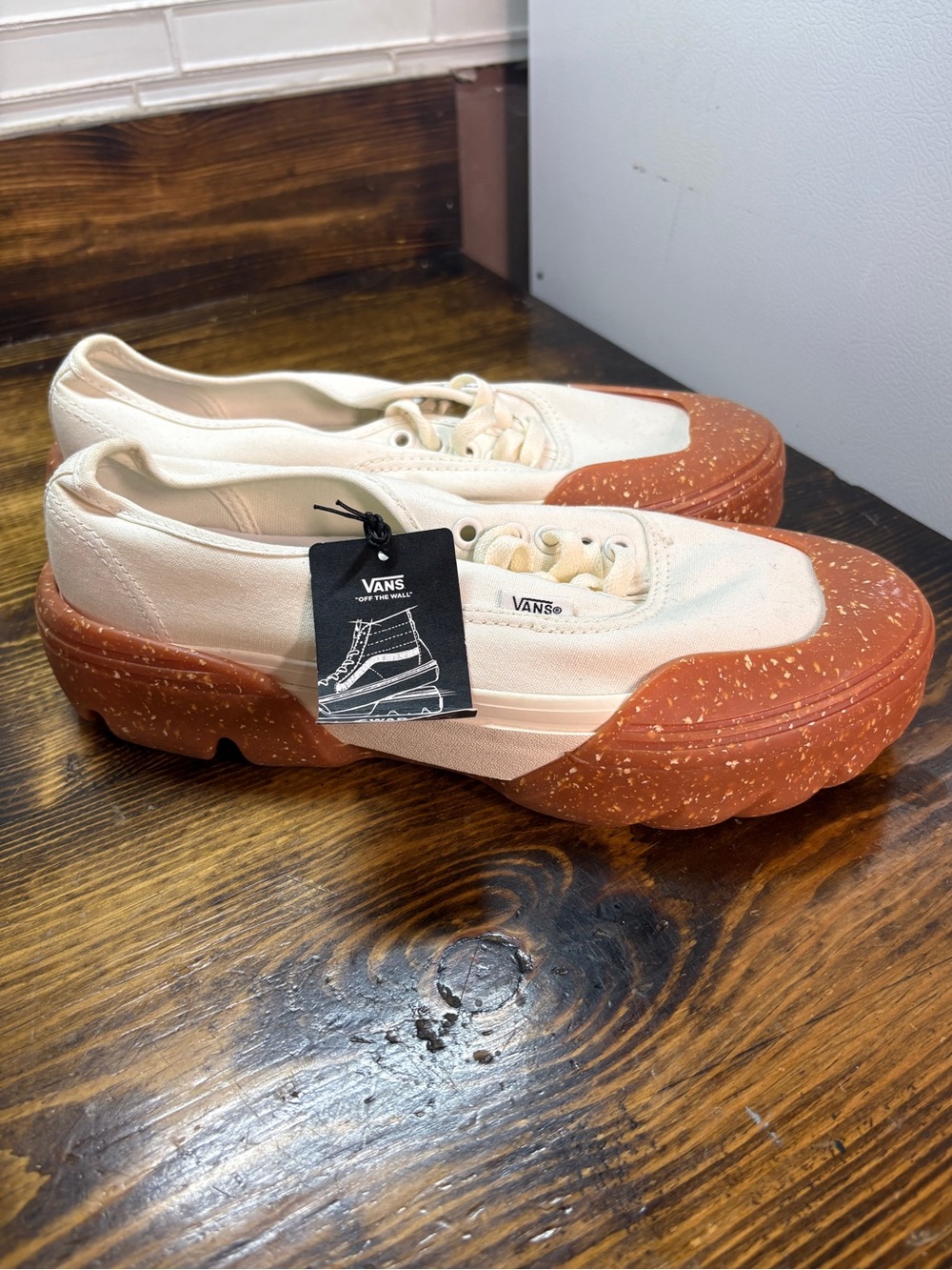 Vans White‎ Anaheim Factory Modular Swap It Speckled Gum Shoes M7.5/W 9